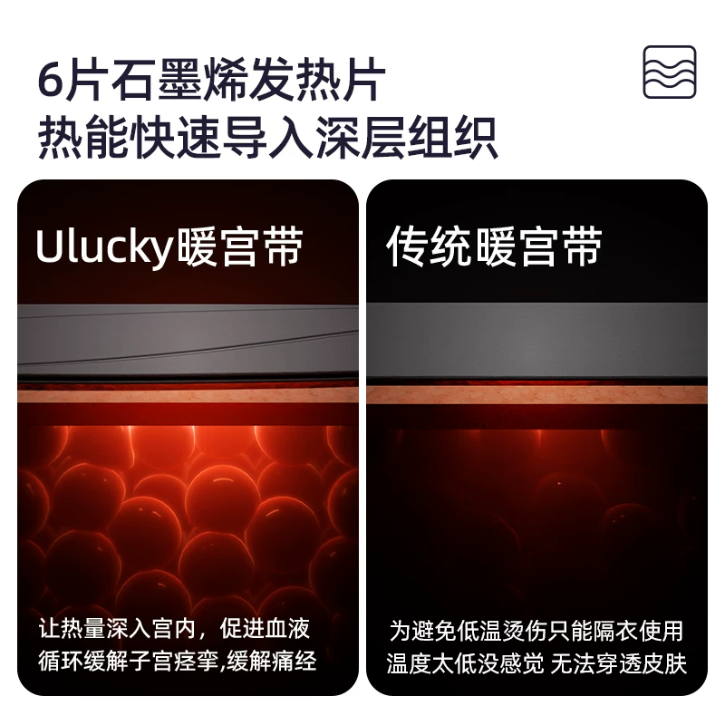 ULucky [Сян Руonan в том же стиле серый пояс-лента] теплый пояс-палата, волшебный инструмент для тетушек с дисменореей, подарок для девушки