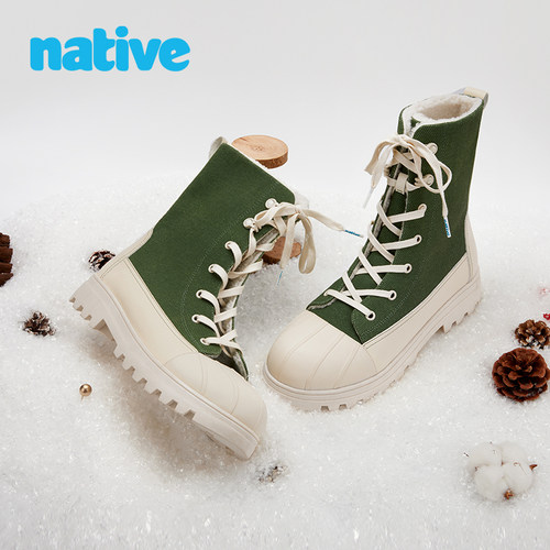 Native秋冬Jimmy高帮猎鸭靴加绒户外徒步登山休闲鞋 - 图1