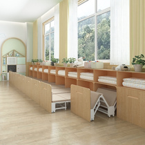 Telescopic Childrens Bed Kindergarten Folding Special Bed Student Classroom Lunch Break Bed Early Education Center Hosting Class Afternoon bed