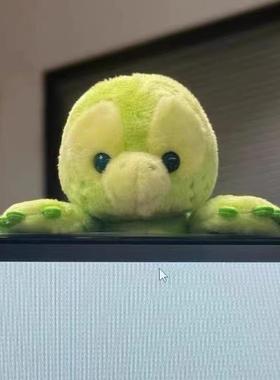 奥乐磁吸小乌龟上班搭子女生工位情绪稳定神器桌面卡通毛绒小玩偶