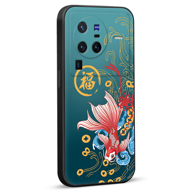 彧玺适用于vivox80pro手机壳v2185a防摔保护套viv0维沃x80pr0软硅胶外壳viovx80por男女款x8op复古国风x80pro - 图3