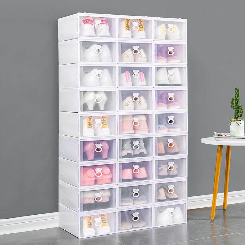 加厚抽屉式鞋盒收纳盒透明鞋收纳神器省空间宿舍鞋柜多层塑料鞋架,淘宝优惠券,粉丝福利购,淘宝优惠卷