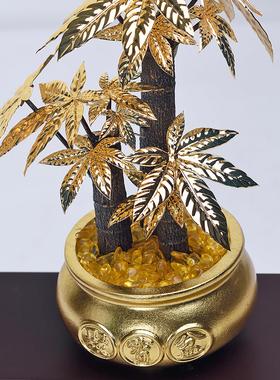 发财树摆件公司办公室招财乔迁新居装饰品朋友开店开业大吉送礼物