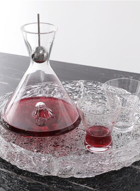 创意轻奢风水果盘欧式客厅茶几奢华琉璃托盘家用北U欧摆件网红果