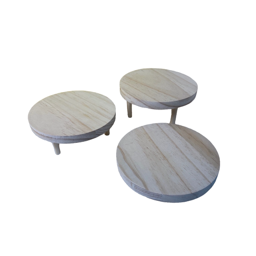 圆盘多层展示架收纳架木盲盒场景搭配场景拍照道具diy手工小配件 - 图3