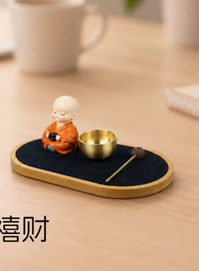 办公室工位解压迷你颂钵摆件