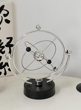 ins风高级感办公室桌面永动仪 创意银河星系抽象装饰品拍照道具