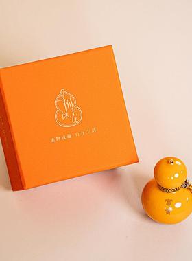 新中式福禄陶瓷葫芦摆件汽车车载桌面装饰开业乔迁礼物景德镇礼品