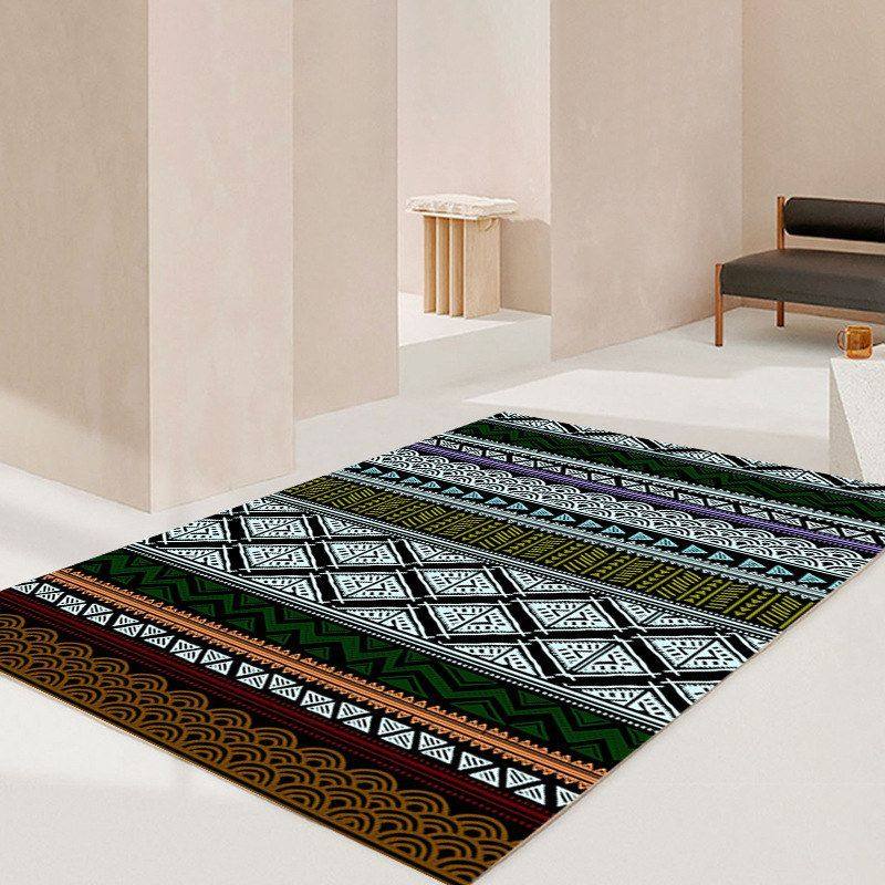 地毯复古满铺地垫 飘窗 茶几客厅简约沙发摩洛哥线条地毯卧室床边,淘宝优惠券,粉丝福利购,淘宝优惠卷