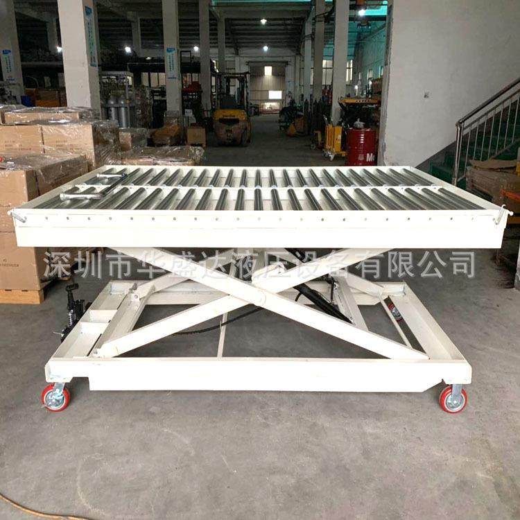 滚筒式手动平台车辊筒液压模具台车电动升降手推平台车,淘宝优惠券,粉丝福利购,淘宝优惠卷
