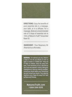 Nature's Truth,Pure Essential Oil, Clarifying Rosemary,  0.5