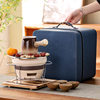 Japanese tea set for making tea by the fire, indoor and outdoor