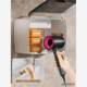 Hairdryer storage rack wall-mounted punch-free