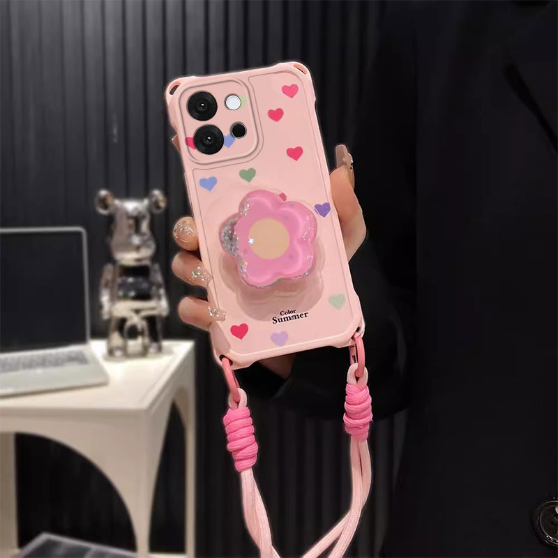 四角挂绳适用一加13T手机壳12新款高级感ACE5油画大象可爱斜挎超好看软3Pro创意2V全包防摔硅胶竞速版保护套 - 图1