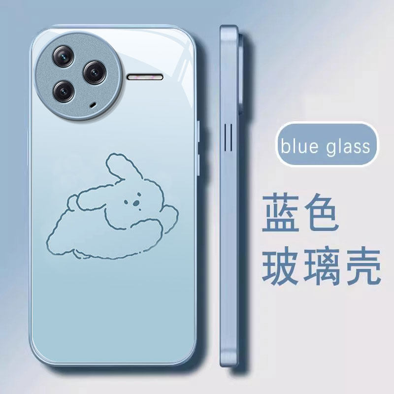 适用红米k80手机壳新款高级感K70Pro女redmi奔跑狗狗至尊版K70E可爱k60创意k40s玻璃K50简约K30专用保护套女,淘宝优惠券,粉丝福利购,淘宝优惠卷