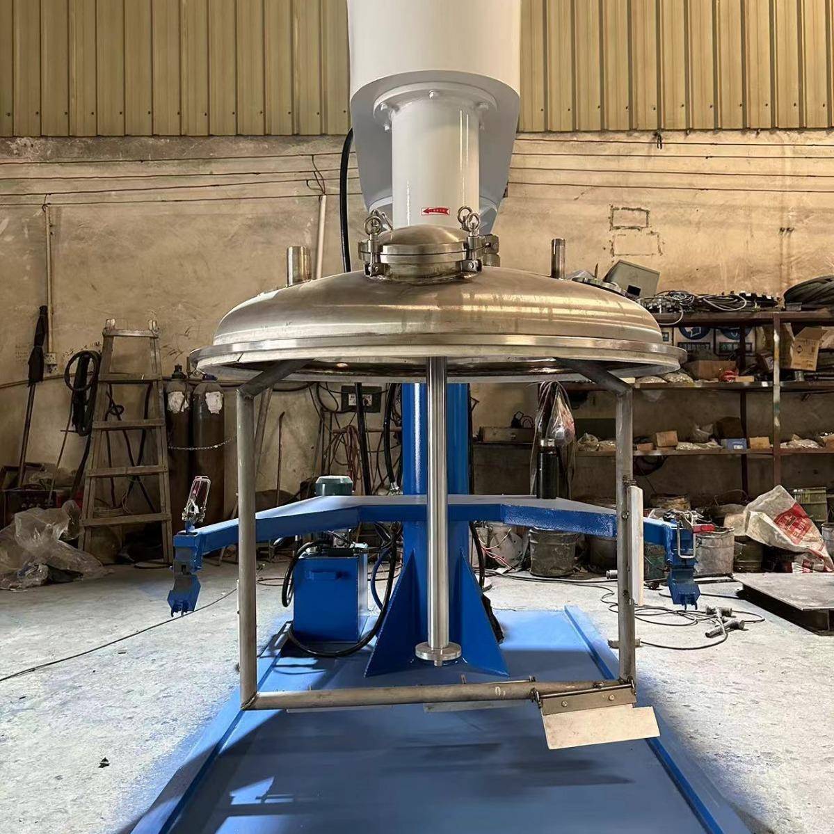 高低速双电机刮壁搅拌机液压升降防爆分散机液体粉状物料剪切机 - 图1