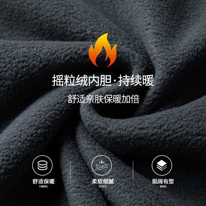 罗蒙冲锋衣男外套三合一春秋款夹克冬季户外加绒加厚中年爸爸棉服