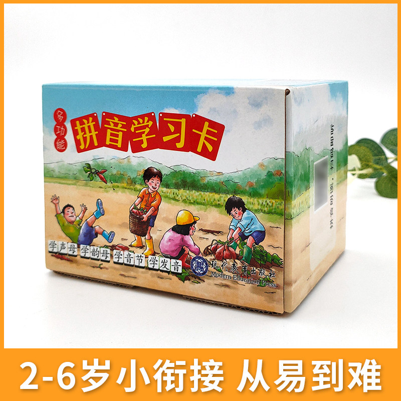多功能拼音学习卡220张识字卡3000字幼儿园小班中班大班人教版一年级上册下册带图简体字注音版声母韵母音节发音组词造句笔顺笔画