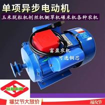 Two-phase electric motor 220v corn thresher cutting grass machine grass sieve grinding machine agricultural domestic electric shredders motor