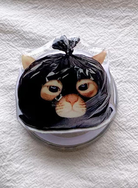 垃圾袋猫咪气囊支架桌贴