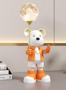 轻奢暴力熊客厅摆件家居饰品电视柜玄关酒柜装饰品卧室桌面爱心熊