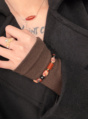 采石红玛瑙手串新年礼物