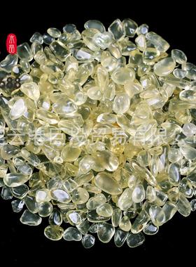 天然黄水晶碎石Citrine透体黄晶碎石跨境香薰扩香盆景鱼缸淘矿石