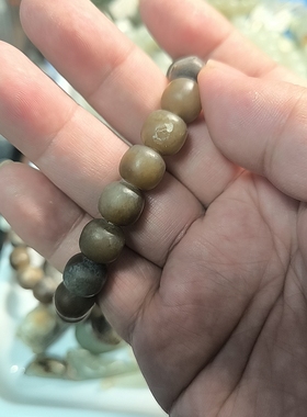 和田玉糖玉籽料10x11mm老型手串625106