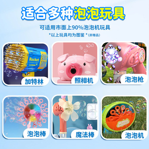 泡泡水补充液儿童玩具泡泡机专用泡泡液婴幼儿无毒补充装浓缩液 - 图1