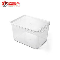 Sheng Fillon table handle PET containing box high transparent plastic anti-dust containing box number (350 * 260 * 140