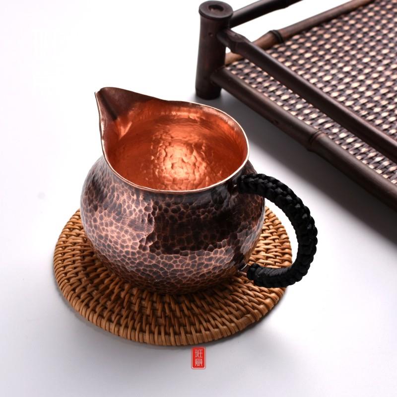Banyi Yunnan handmade red copper fair cup copper tea sea bubble tea fair cup Kung Fu tea set accessories copper tea divider