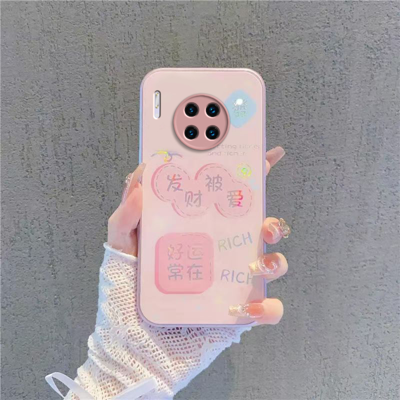 适用华为Mate30Pro手机壳Mete30Pr0保护套M30Por新款MT30硬玻璃简约Meta全包防摔Mat魅特迈特Met男女诸事顺遂 - 图2