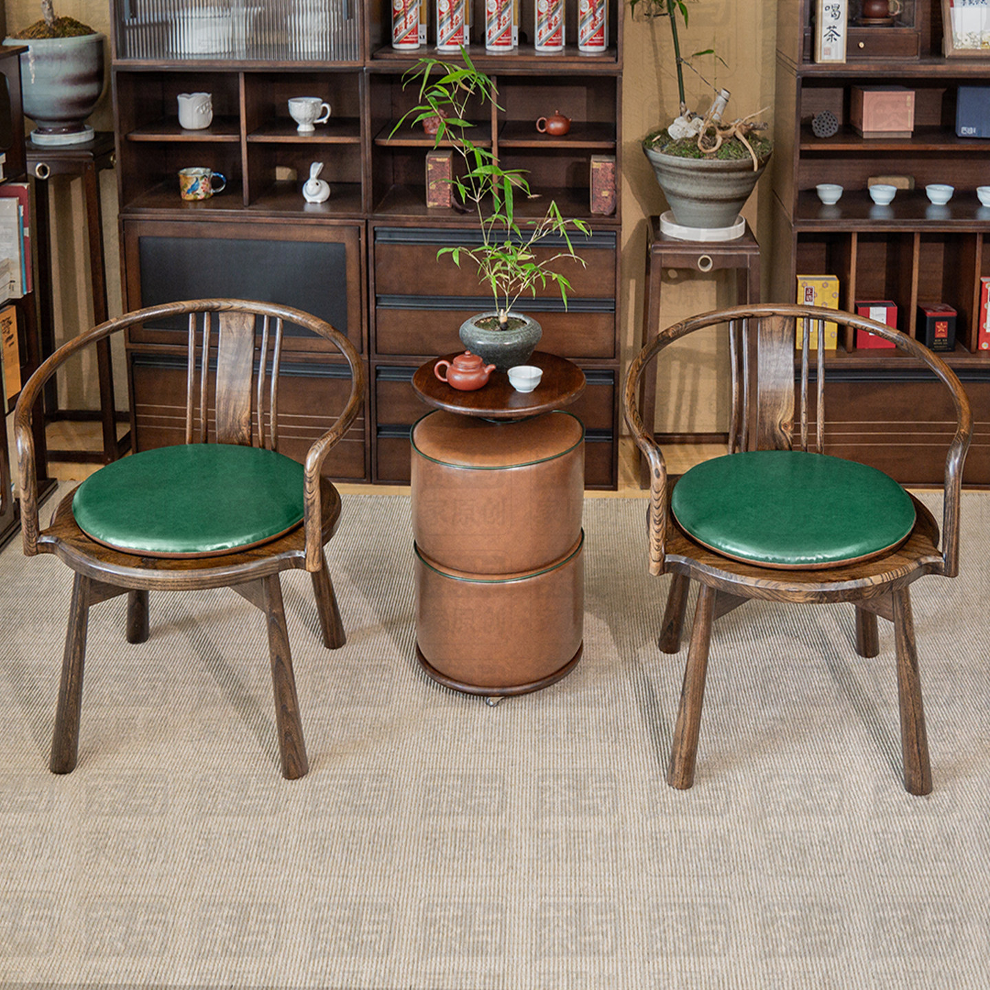 古典中式椅子圈椅太师椅实木休闲椅可旋转茶桌椅喝茶看书榫卯结构,淘宝优惠券,粉丝福利购,淘宝优惠卷