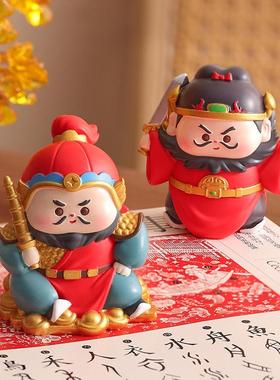 创意钟馗摆件职场防小人物件办公室桌面装饰工位玄学情绪稳定礼物