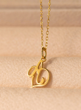 钛钢项链艺术字母吊坠项链保色