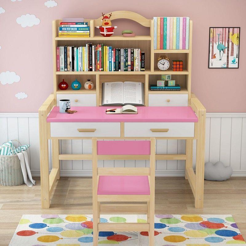Solid wood children's desk home room writing desk and chair set primary and secondary school students homework desk boys and girls desks and chairs