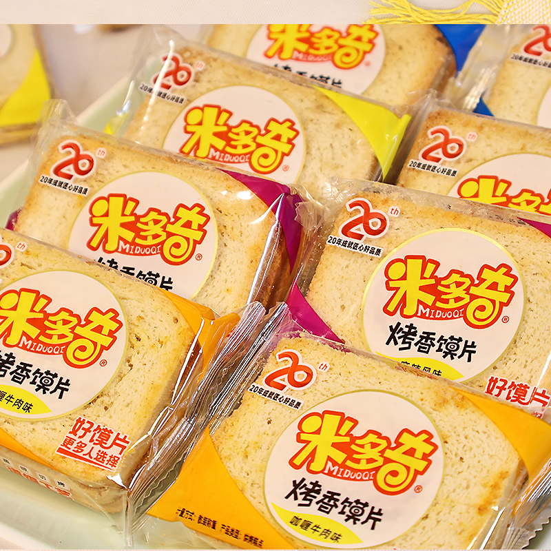米多奇烤馍片馍丁整箱馍片米多奇馒头片办公室休闲零食小吃饼干
