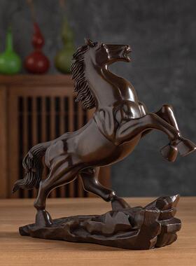 马摆件马到成功 铜马摆设客厅酒柜办公室电视柜工艺品家居装饰品