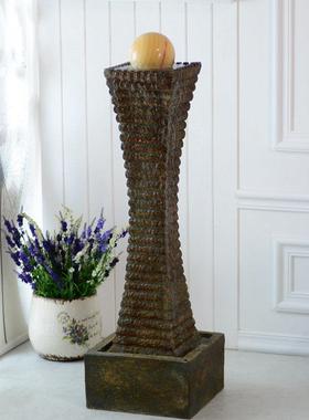 室内喷泉流水水景摆设家居装饰工艺品客厅风水轮家里开业礼品