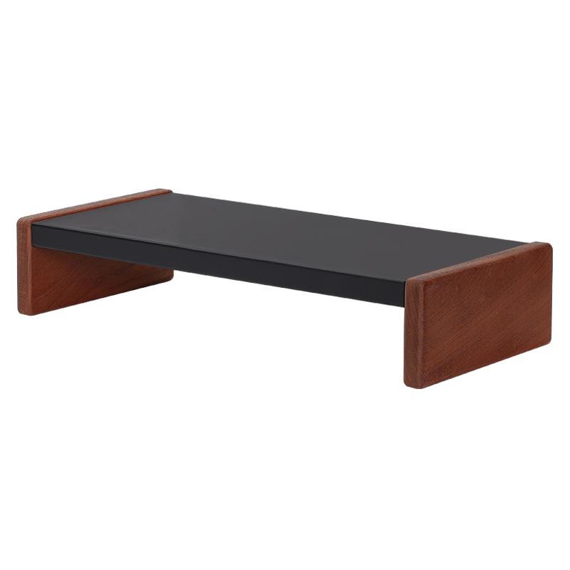 MOZI电脑显示器增高架收纳支架办公桌面台式实木置物架送男生礼物 - 图3