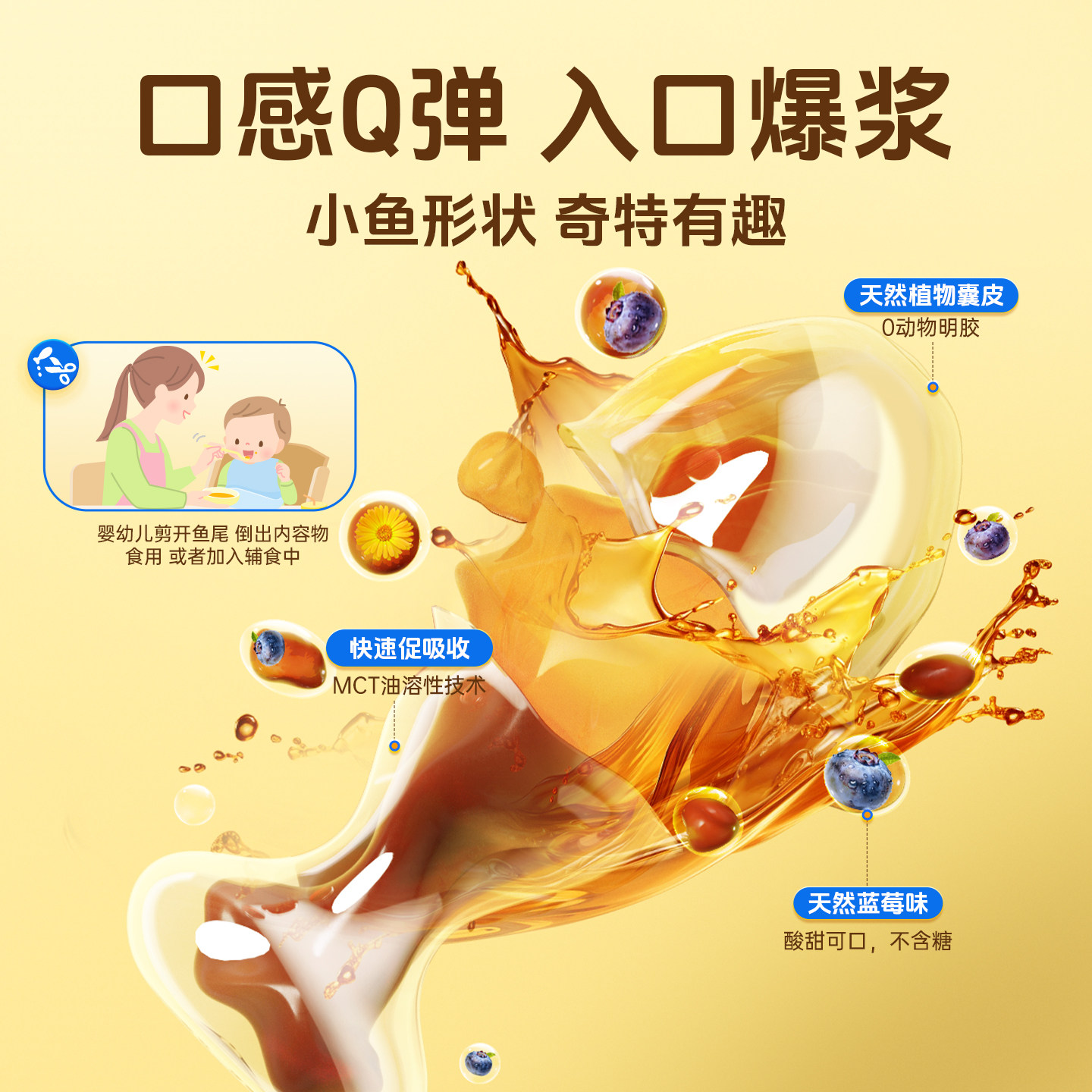 可维思专利天然叶黄素儿童婴幼儿专用保护视力学生宝宝防蓝光胶囊