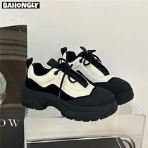 Star Original Design Old Daddy Shoes Woman 2023 Autumn Winter New Thick Bottom Ugly Cute Mary Treasures Shoes Casual Sports Single Shoes