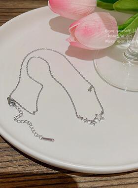 轻奢小众浪漫星河钛钢项链女ins