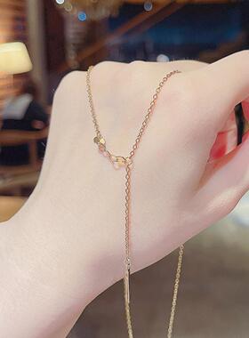 ins潮同款超仙简约钛钢项链女
