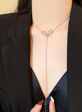 简约小众设计感长款卫衣项链女