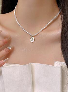 法式复古珍珠项链女ins潮韩国