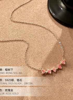 S925纯银爆款逃之夭夭项链女一