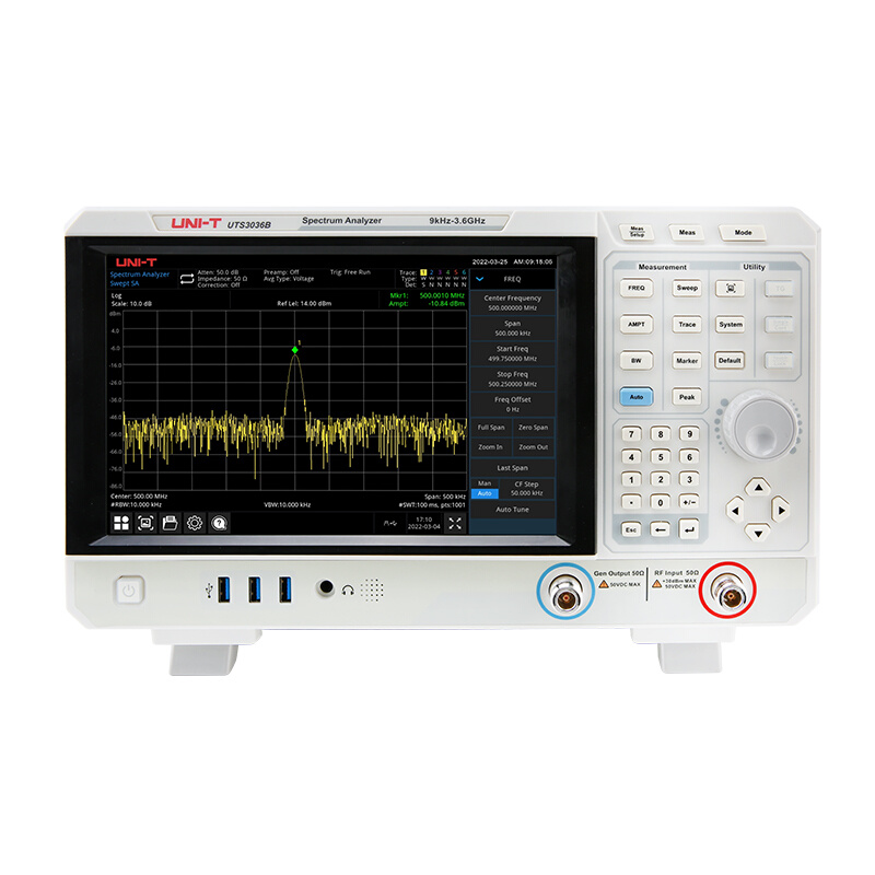 工业品优利德UTS3036B高精度频谱分析仪3.6GHz频率范围频谱仪 - 图0