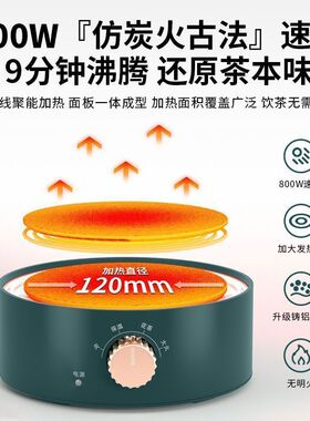 德国电热炉小型迷你电陶炉煮花养生茶炉慢炖多功能家用炉加热底座