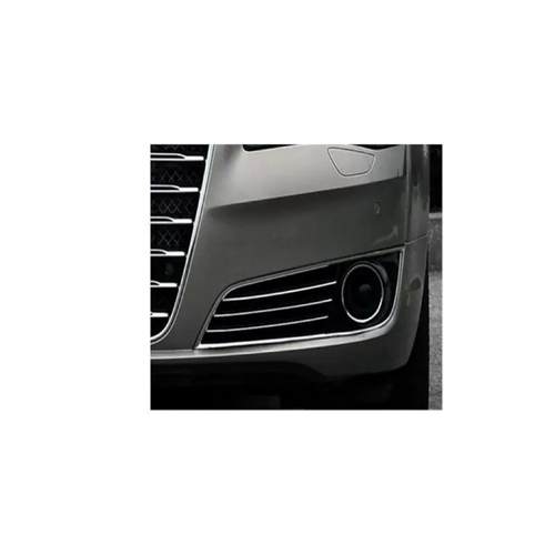 适用于2012年奥迪A8LD4前保险杠雾灯框前杠雾灯格栅4H0807679D - 图2